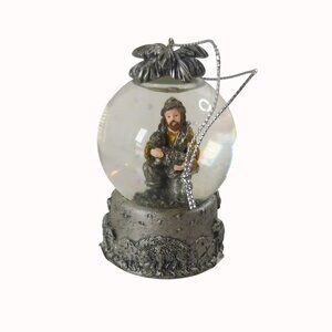 Vintage Shepherd With Lamb Nativity Hanging Snow Globe Christmas Ornament